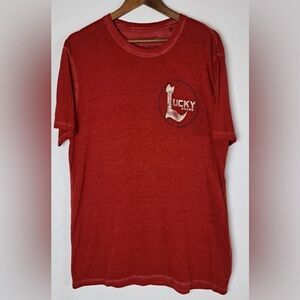 Lucky Brand Venice burnout men’s Tshirt L